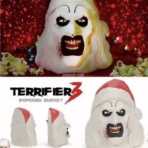 Terrifier 3 Popcorn Bucket AMC Theaters Exclusive Art the Clown Santa Claus